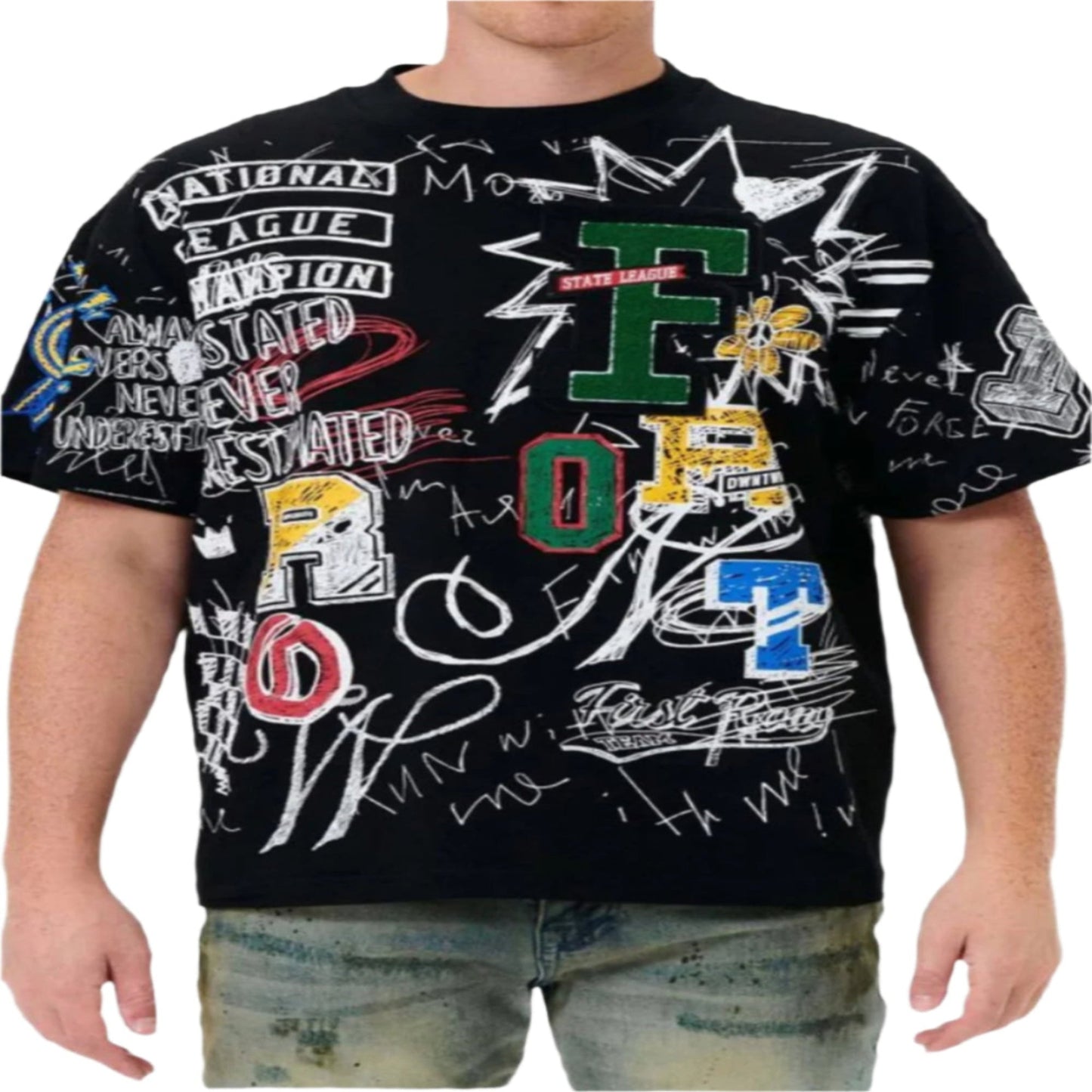 Allover doodling tee