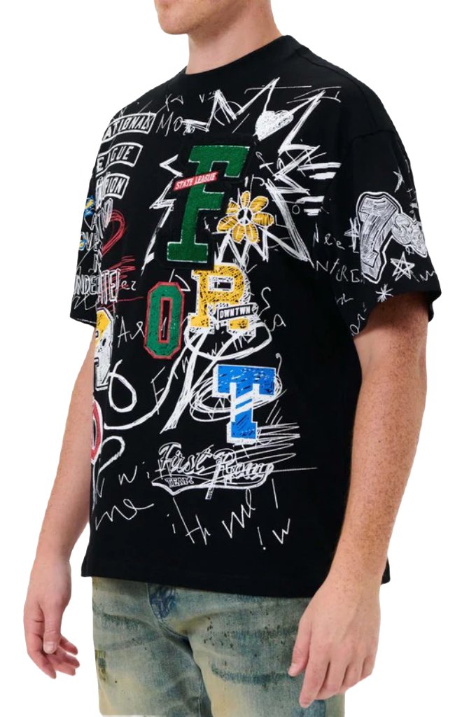 Allover doodling tee