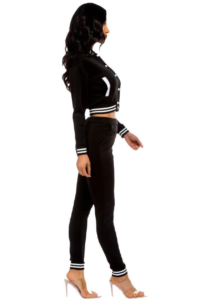 two piece pant set by Claude