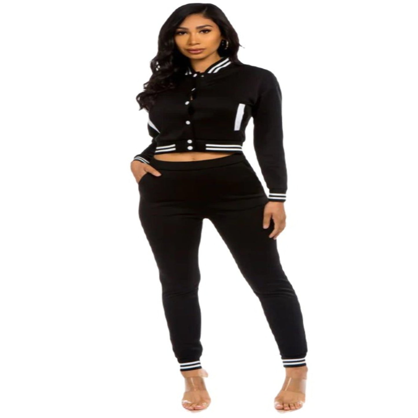 two piece pant set by Claude
