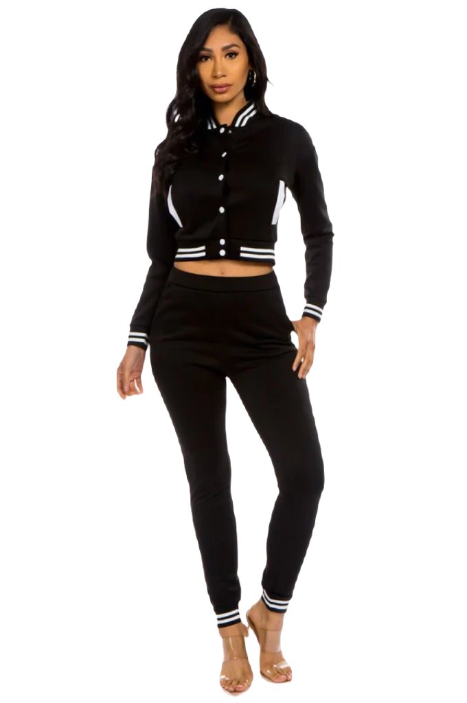 two piece pant set by Claude