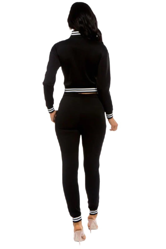 two piece pant set by Claude