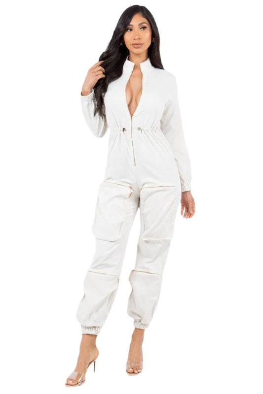 sexy cargo style jumpsuit by Claude