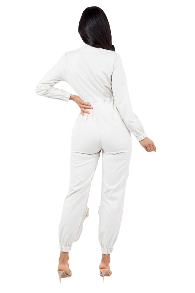 sexy cargo style jumpsuit by Claude