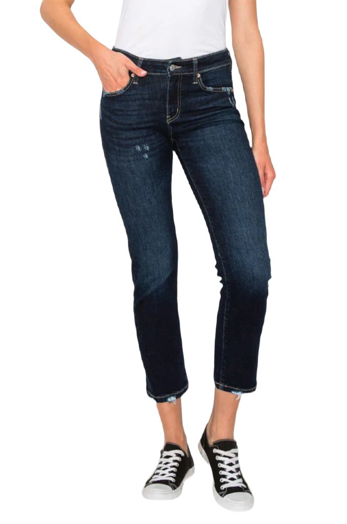 HIGH RISE SKINNY STRAIGHT JEANS