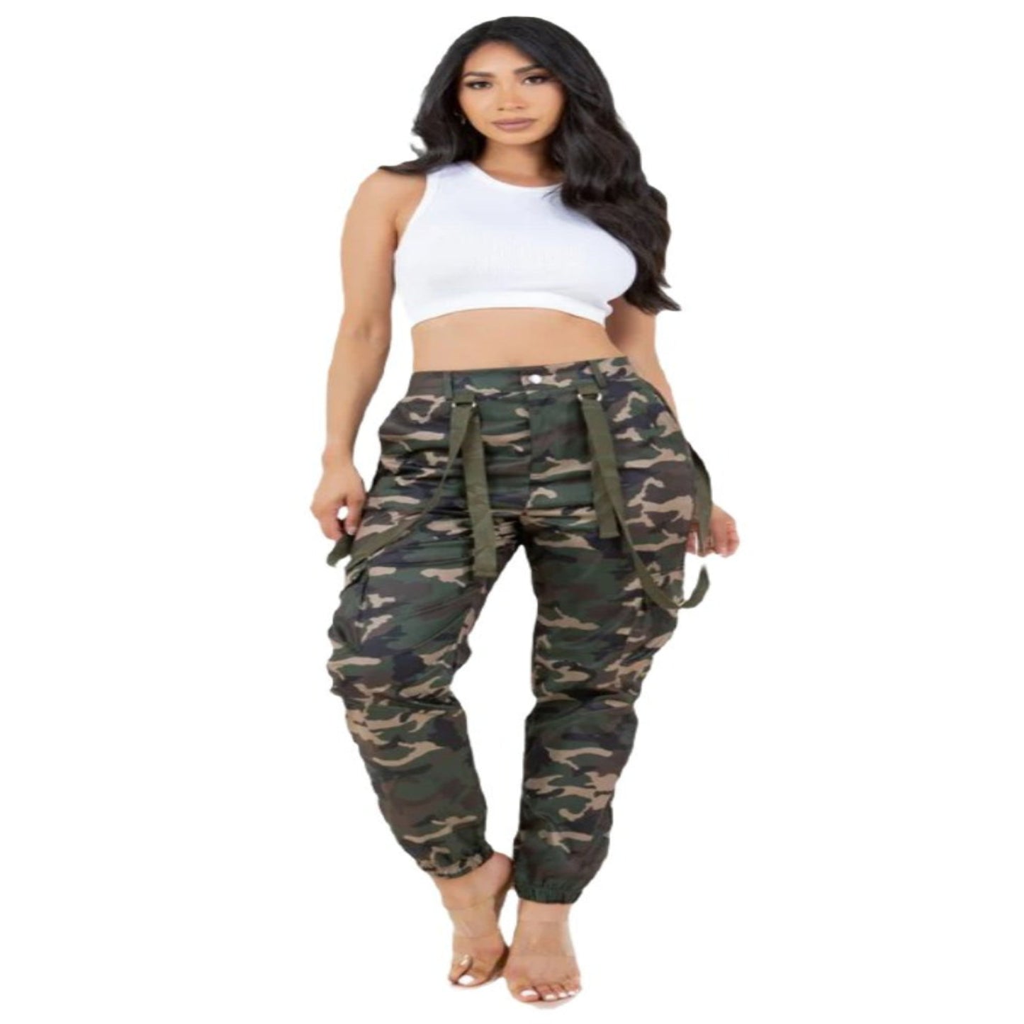 women fashion cargo pants by Claude