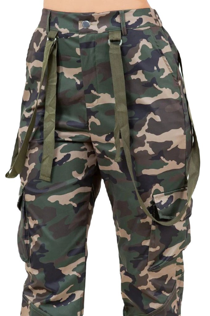 women fashion cargo pants by Claude