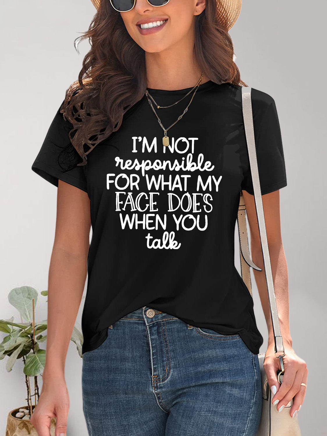 A &D Graphic Round Neck Short Sleeve T-Shirt