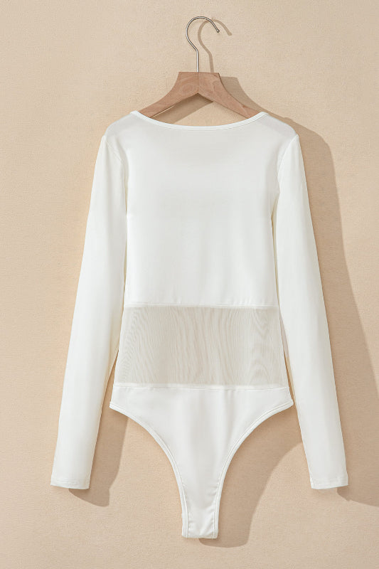 SYNZ round neck long sleeve bodysuit