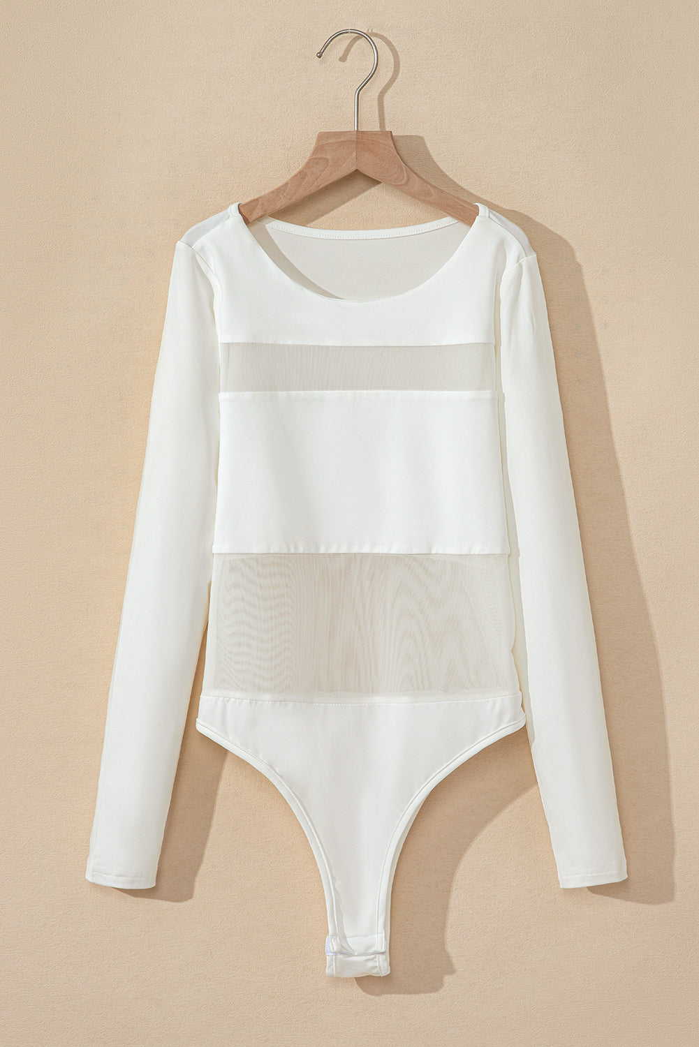SYNZ round neck long sleeve bodysuit