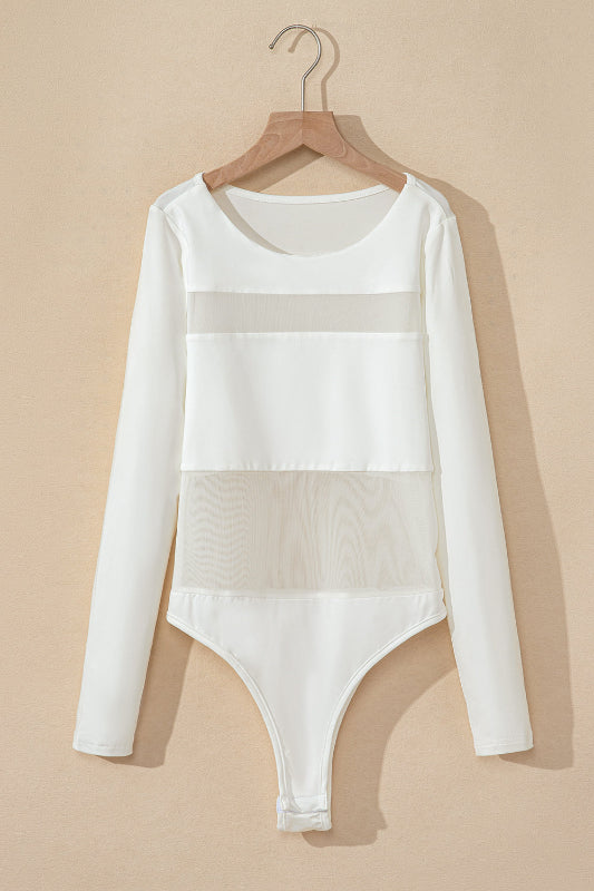SYNZ round neck long sleeve bodysuit