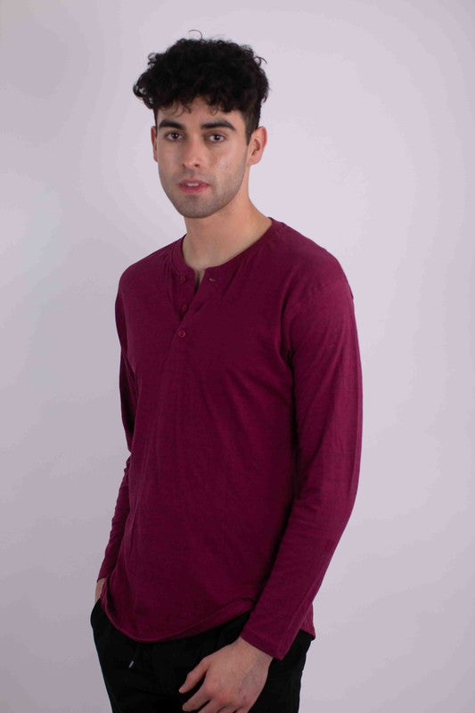 Generation XYZ long sleeves henley t-shirt