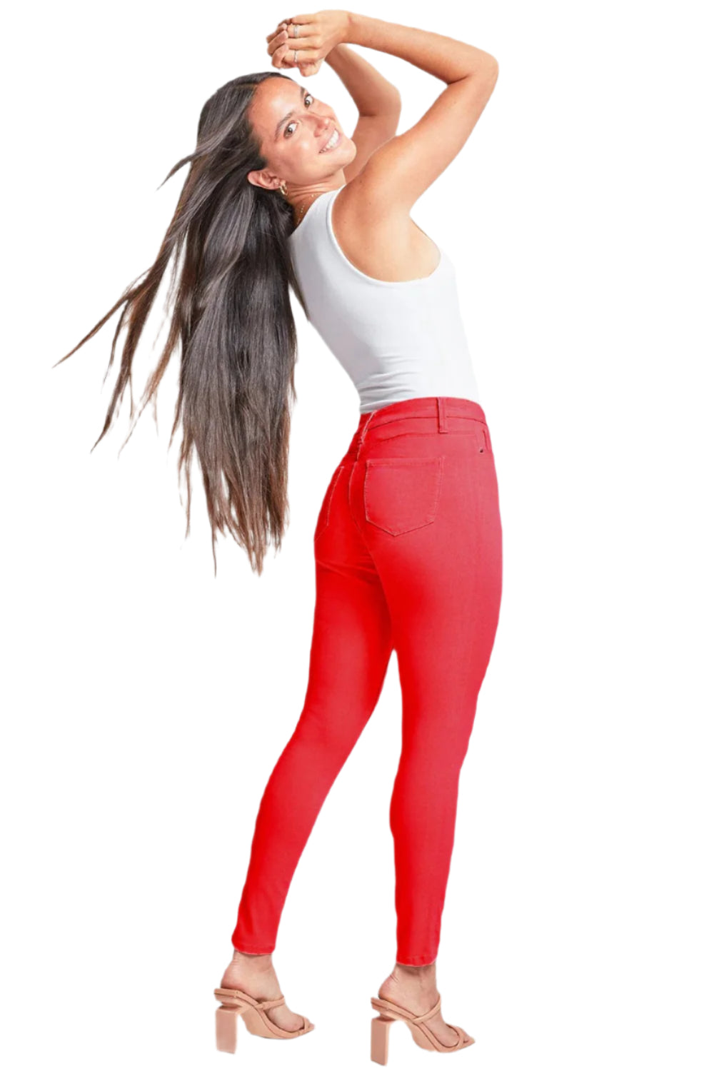 YMI jeans wear full size hyper stretch mid-rise skinny jeans
