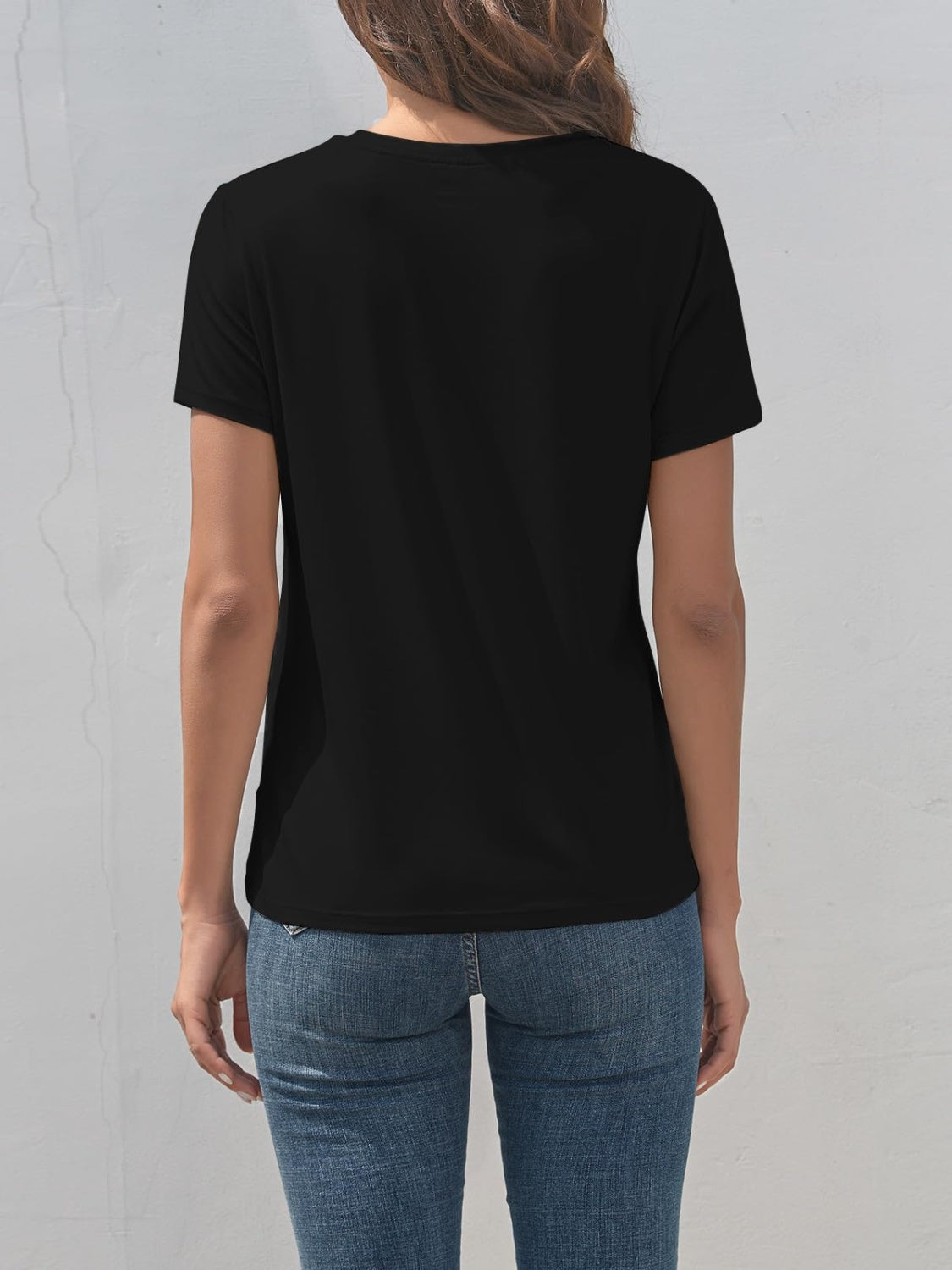 A &D Graphic Round Neck Short Sleeve T-Shirt