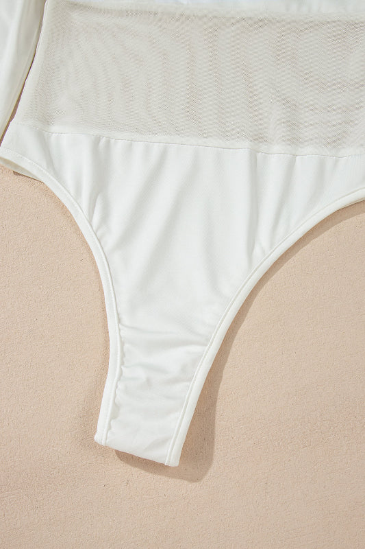 SYNZ round neck long sleeve bodysuit