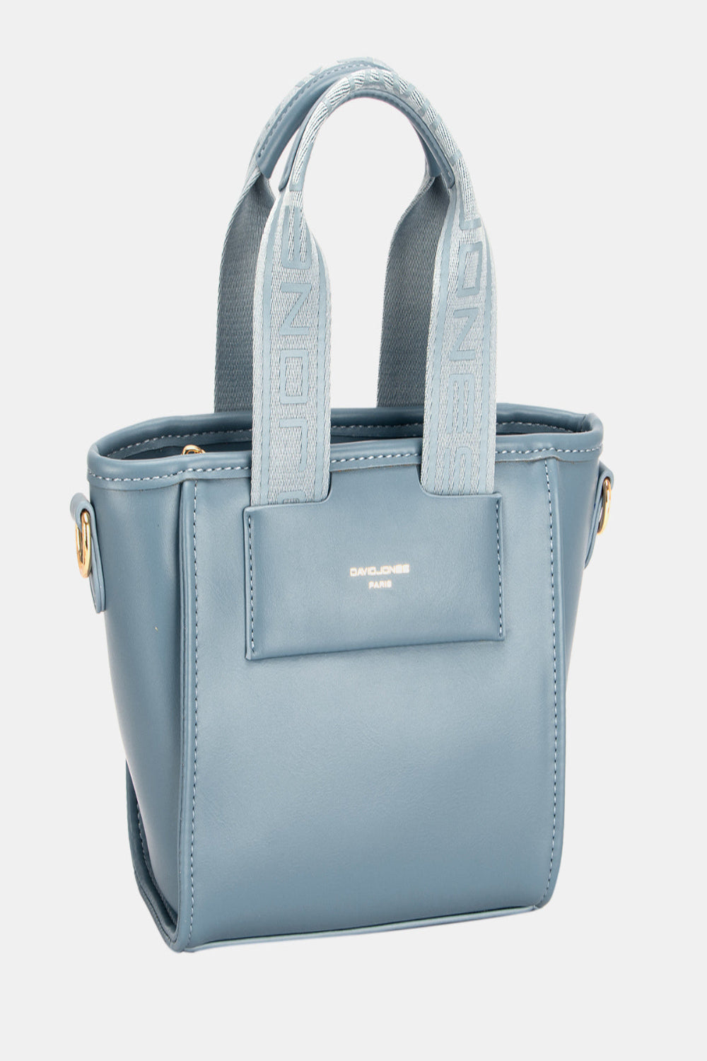 David Jones small handbag with embossed pattern handles