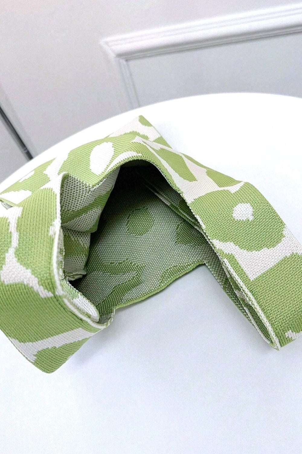 Zenana flower eco-friendly knitted handbag