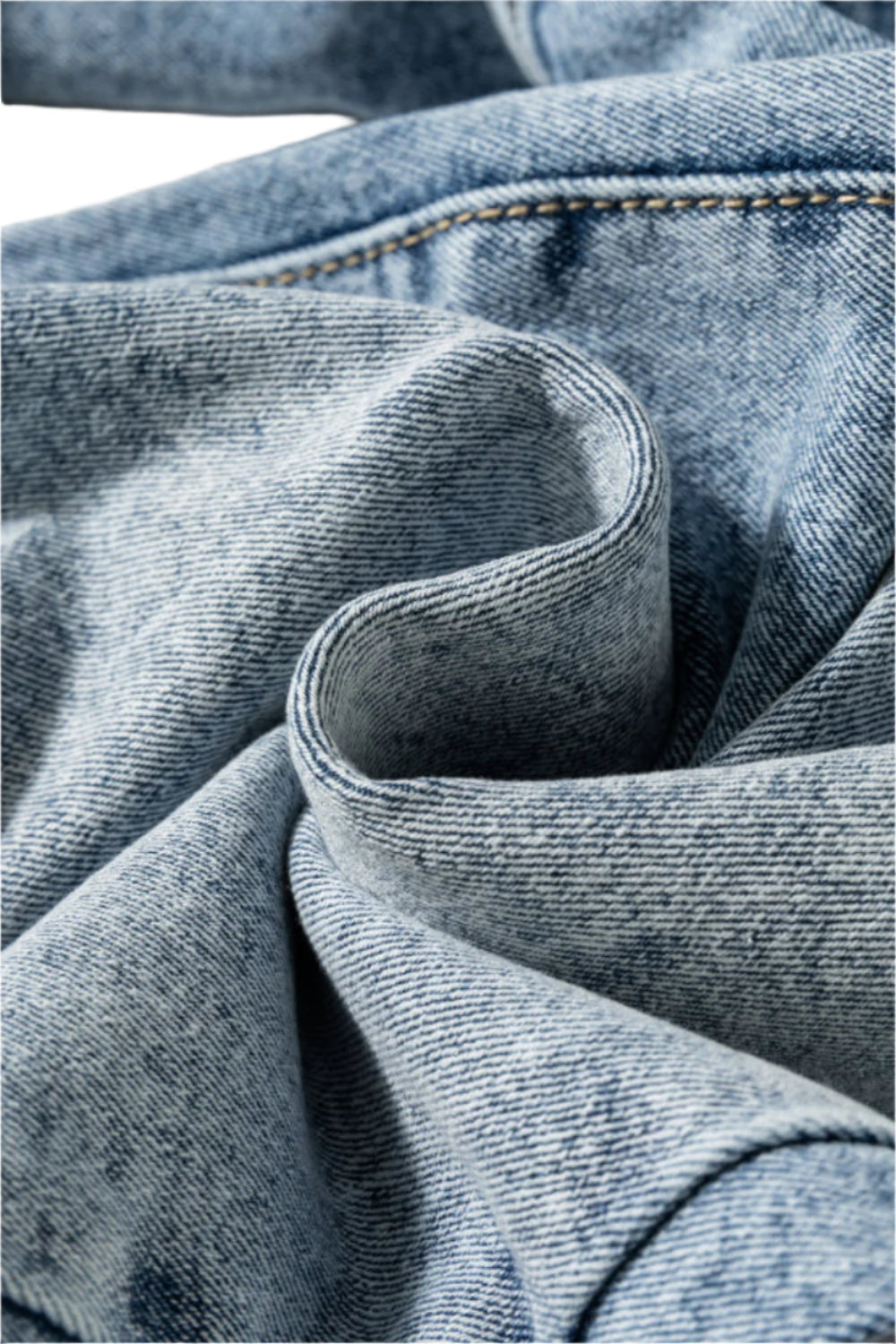 SYNZ washed wide leg jeans with pocket
