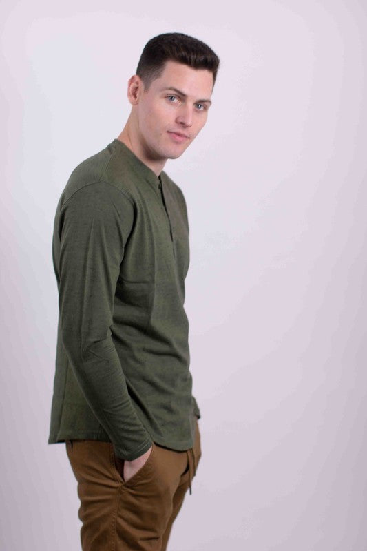 Generation XYZ long sleeves henley t-shirt