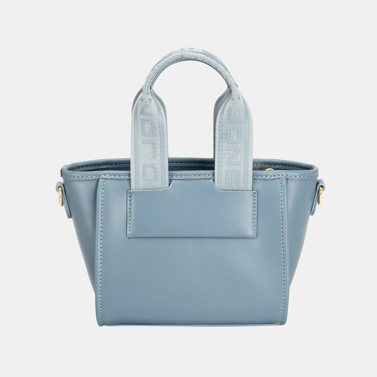 David Jones small handbag with embossed pattern handles