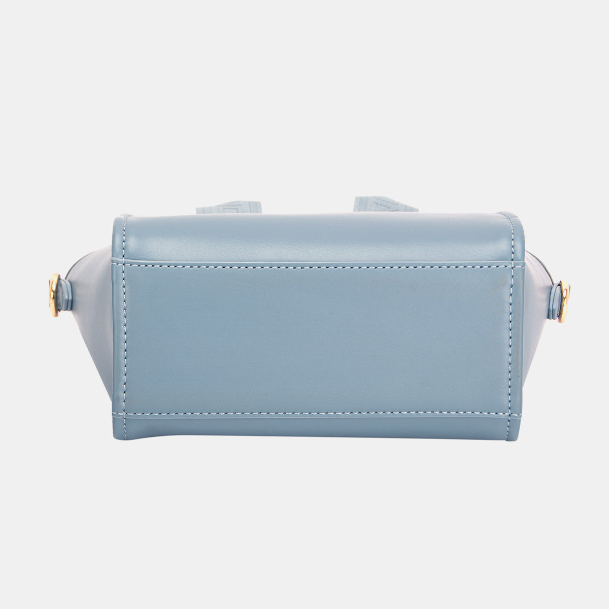 David Jones small handbag with embossed pattern handles