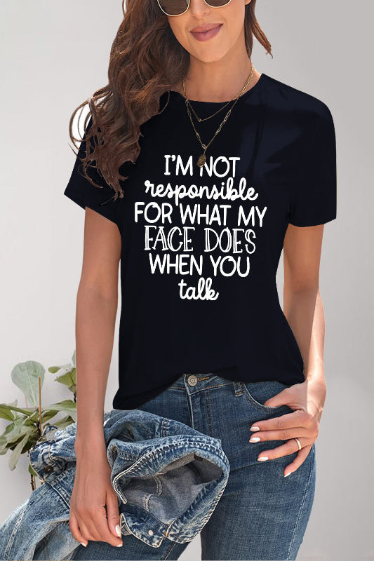 A &D Graphic Round Neck Short Sleeve T-Shirt
