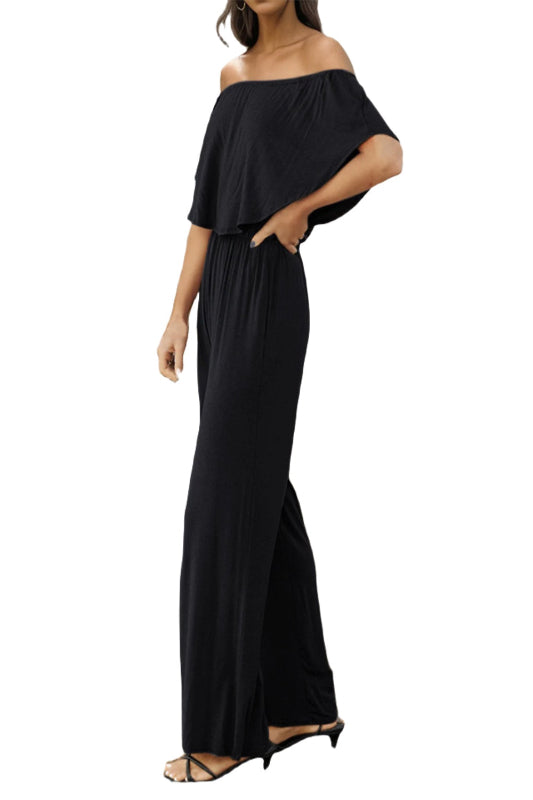 P@S Off-Shoulder Wide Leg Jumpsuit