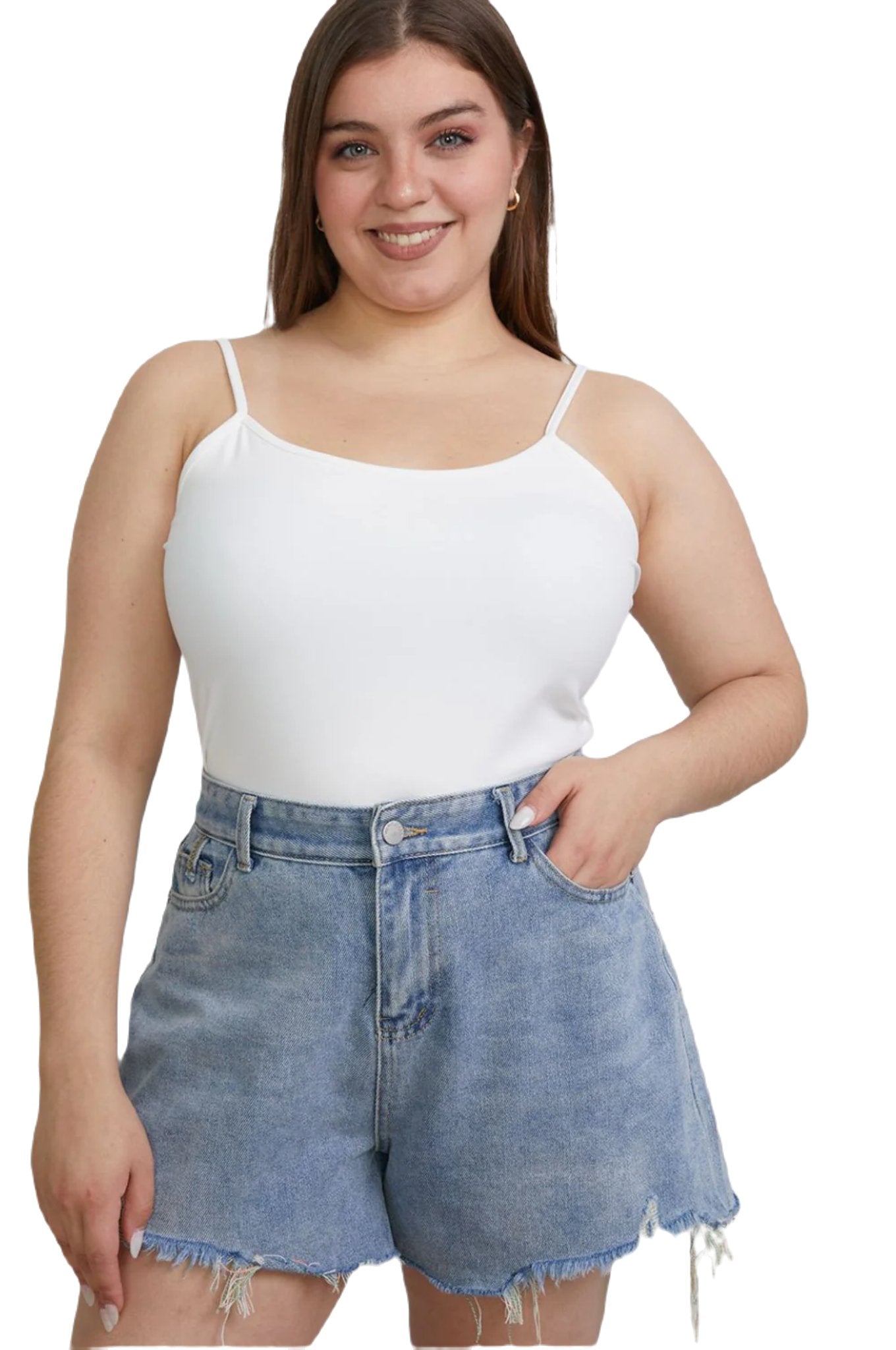 Basic Bae Full Size Round Neck Slim Cami