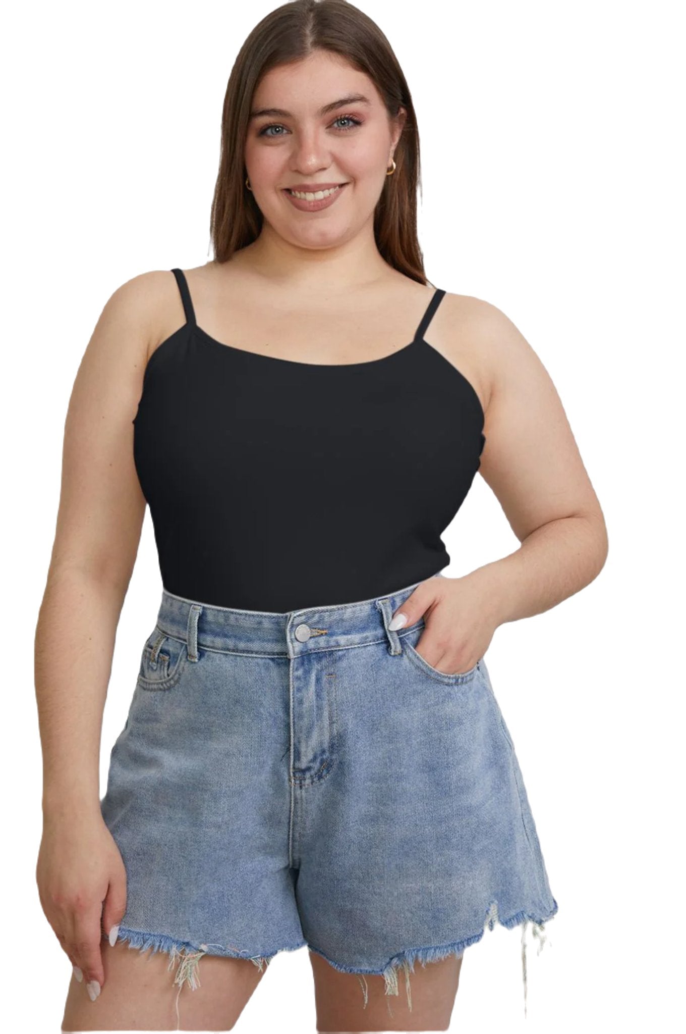 Basic Bae Full Size Round Neck Slim Cami