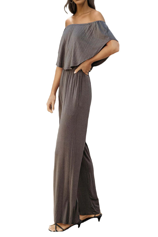 P@S Off-Shoulder Wide Leg Jumpsuit