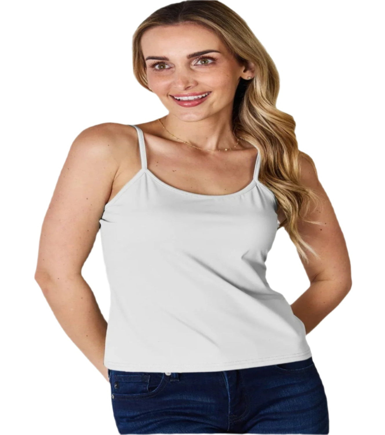 Basic Bae Full Size Round Neck Slim Cami