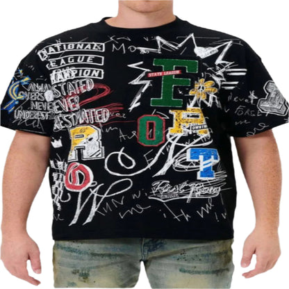 Allover doodling tee