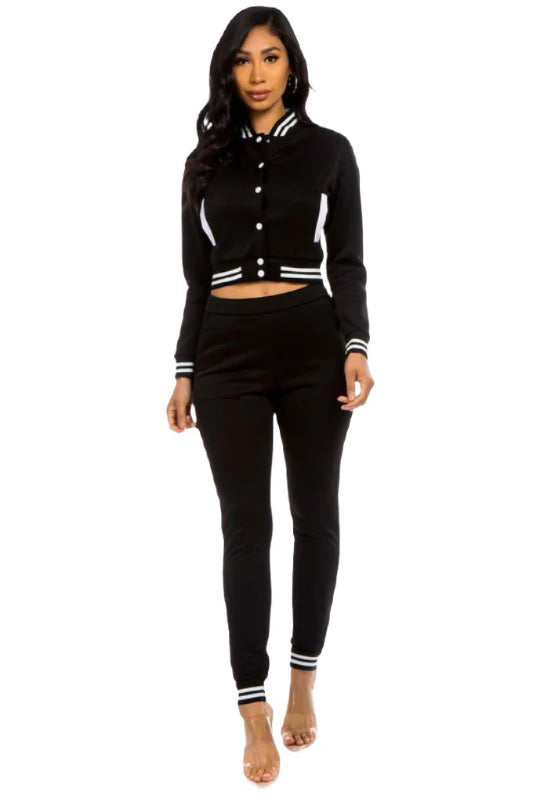 two piece pant set by Claude