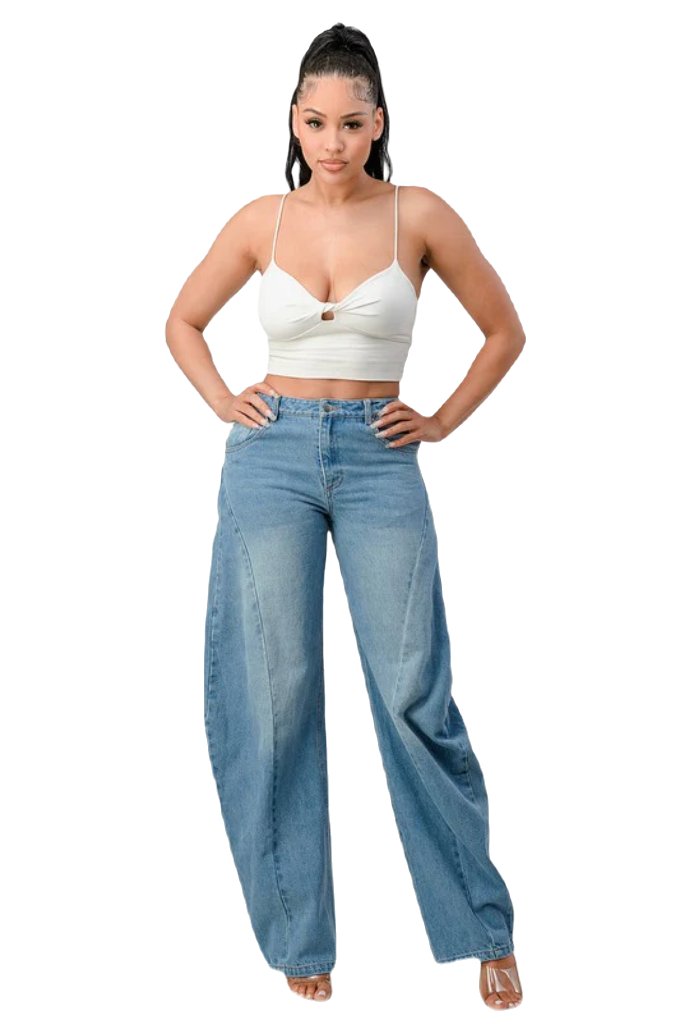 Athina Wide Leg Denim Jeans