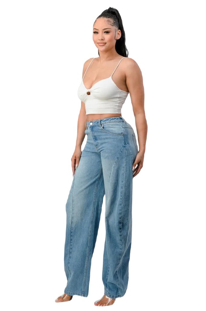 Athina Wide Leg Denim Jeans