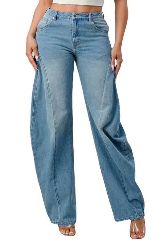 Athina Wide Leg Denim Jeans