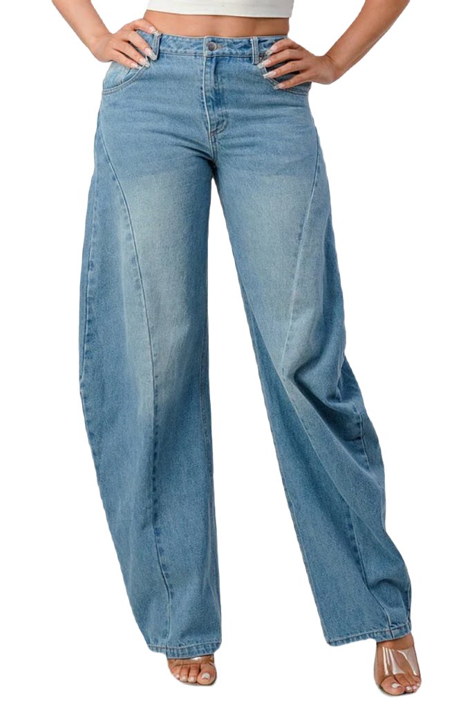 Athina Wide Leg Denim Jeans