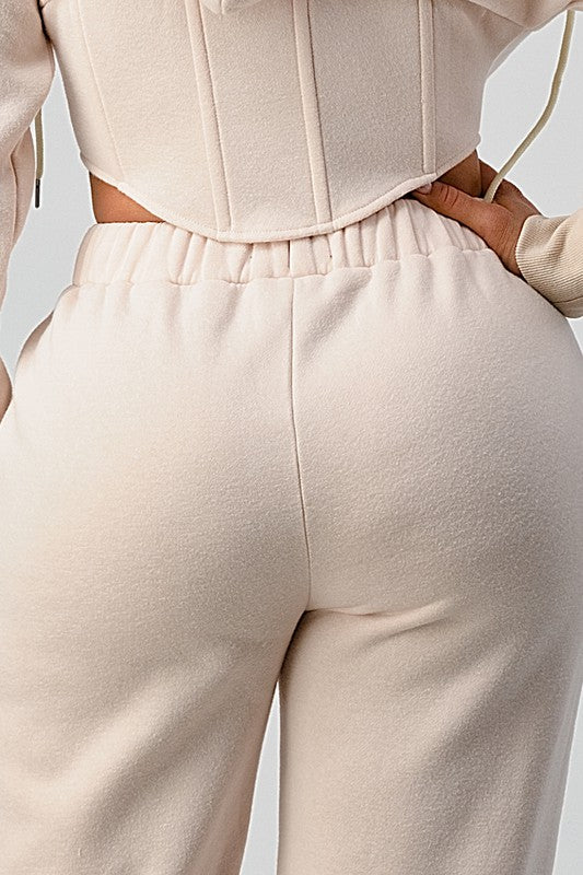 Athina casual jacket and graphic pants set