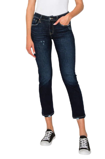 RISE High SKINNY STRAIGHT JEANS