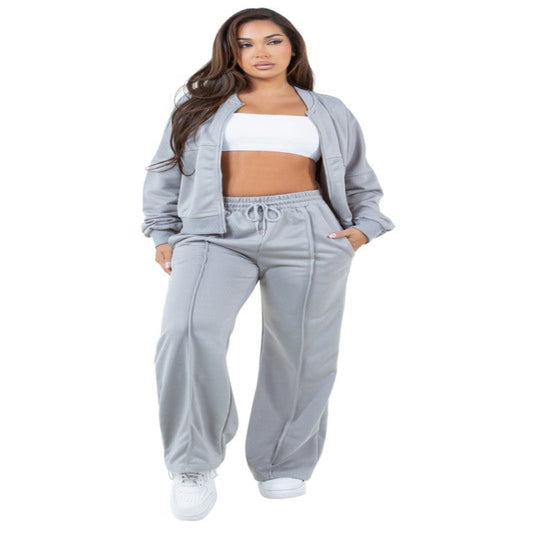 women fashion sweatsuit two piece by Claude