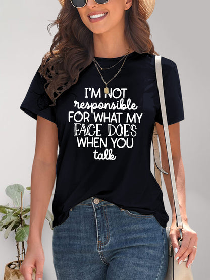 A &D Graphic Round Neck Short Sleeve T-Shirt
