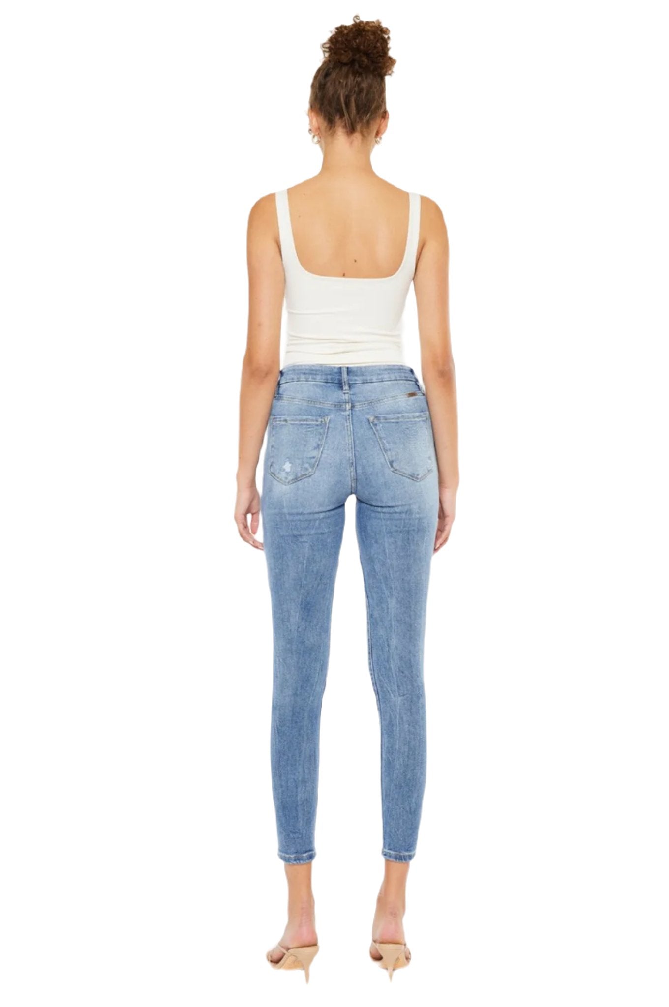 Kancan High Waist Cat's Whiskers Skinny Jeans