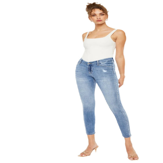 Kancan High Waist Cat's Whiskers Skinny Jeans