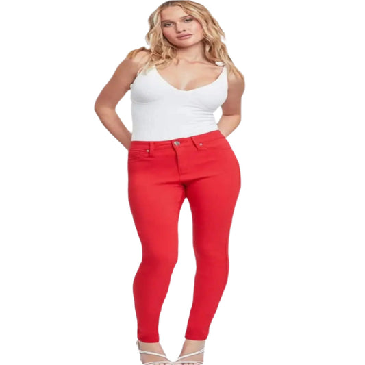 YMI jeans wear full size hyper stretch mid-rise skinny jeans