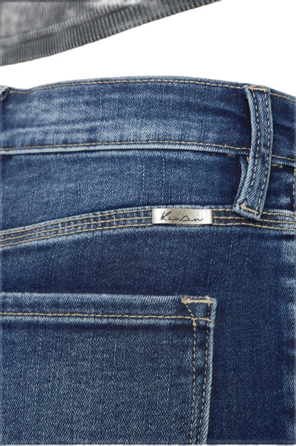 Kancan Cat's Whiskers Button Fly Denim Shorts