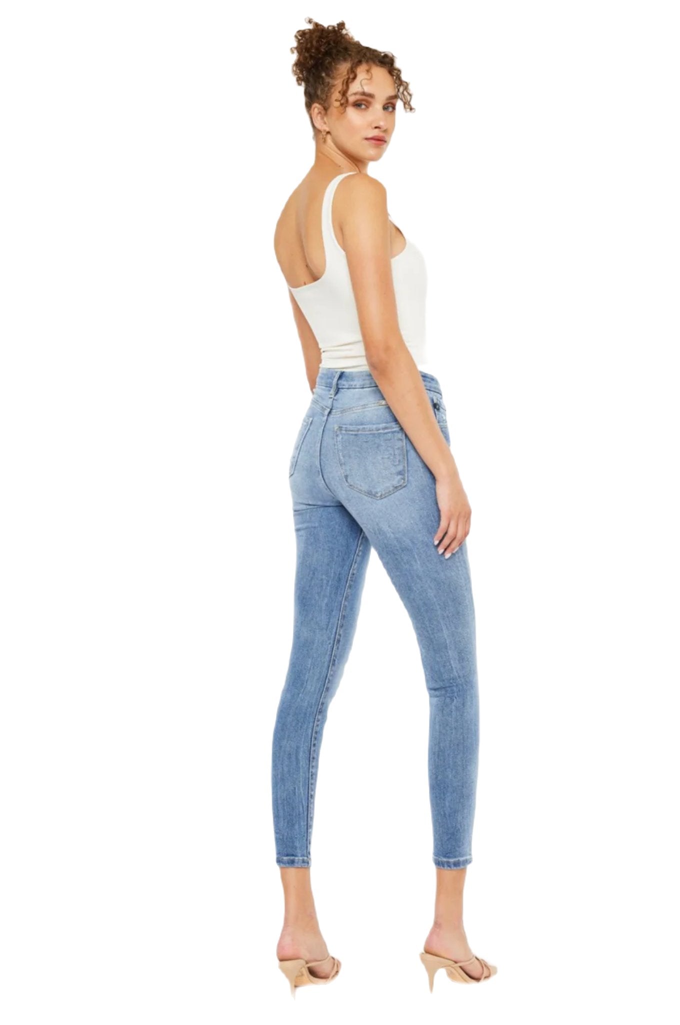 Kancan High Waist Cat's Whiskers Skinny Jeans