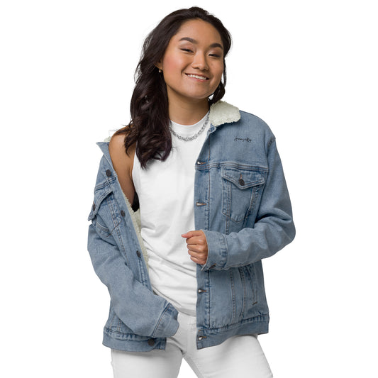 Amauriyellkay unisex denim sherpa jacket